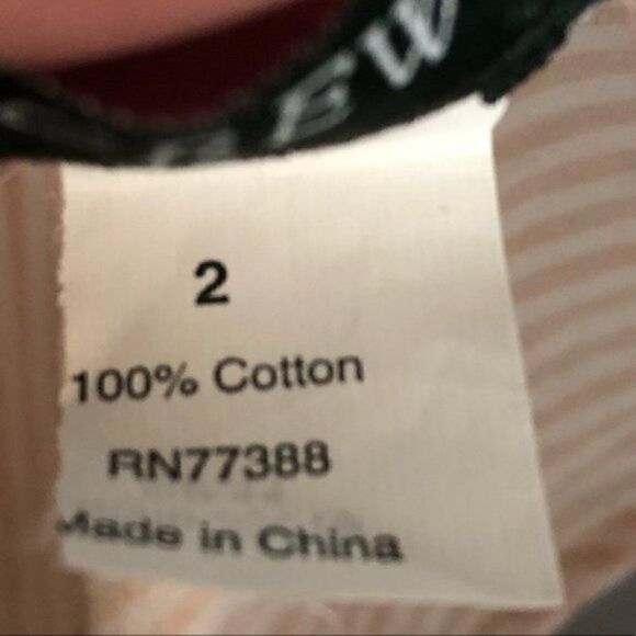 JCrew Factory Stripe Sequin Cotton Tank Peach 2 - Picture 8 of 8